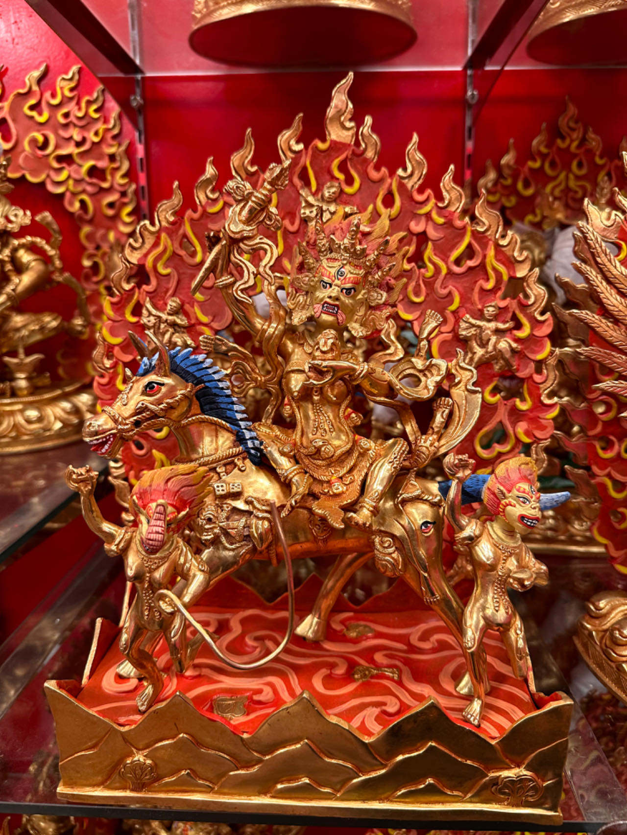 尼泊尔精品 吉祥天母像  高32㎝ 尼泊尔直邮