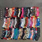 运动 纯棉常规长筒潮欧美卡通图案字母高帮滑板袜薄款 袜子男士 四季