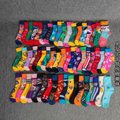 袜子男女士纯棉中筒卡通外穿百搭可爱中帮运动ins潮防臭花哨欧美