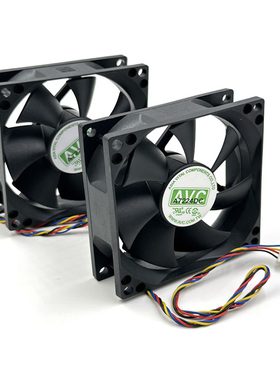 AVC 8cm厘米风扇 8025CPU机箱风扇 9CM 静音4线温控调速风扇9025