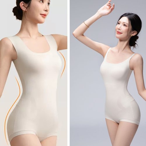 大码紧身女装大佬伪娘后脱式连体衣塑身收腹束腰提臀变装男娘内衣