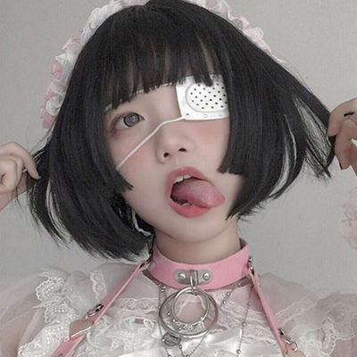 二次元风动漫女装大佬短直发