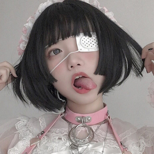 二次元风动漫女装大佬短直发