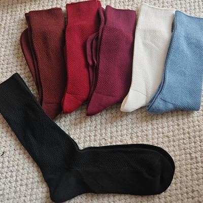 外贸秋冬中筒袜男棉质高筒皮鞋商务袜子黑色灰色男士棉袜