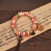 半血骆驼骨算盘珠手串单圈文玩搭配娘拉擦擦男女同款