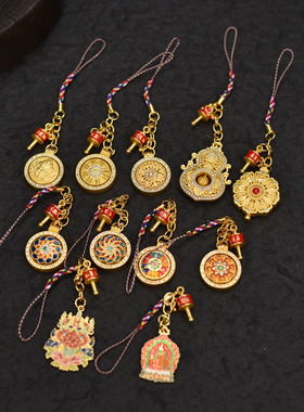 沙金色古法汽平安车钥匙扣包挂件复古时尚百搭款