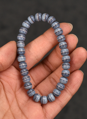 精品蓝沁一线药师女士单圈手链手串