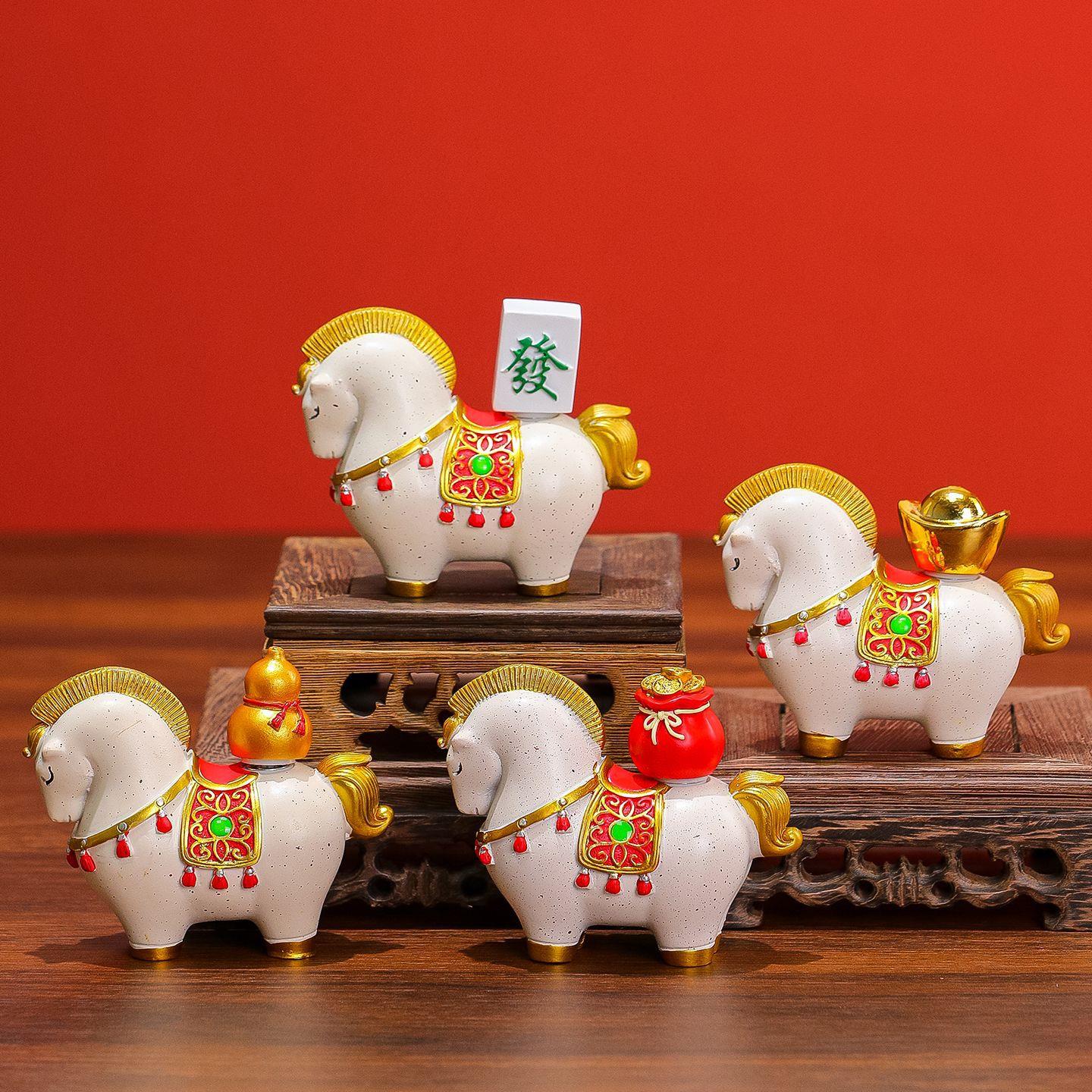 马上发财国潮马礼品吉祥物生肖