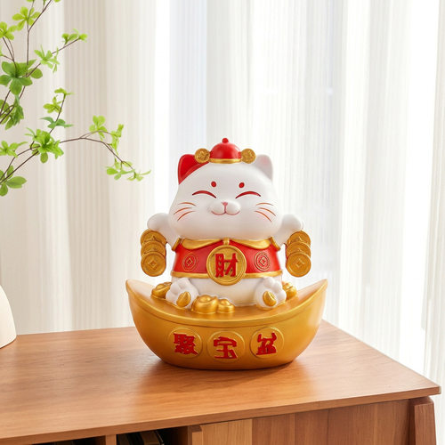 创意招财猫公仔家居摆件可爱猫咪