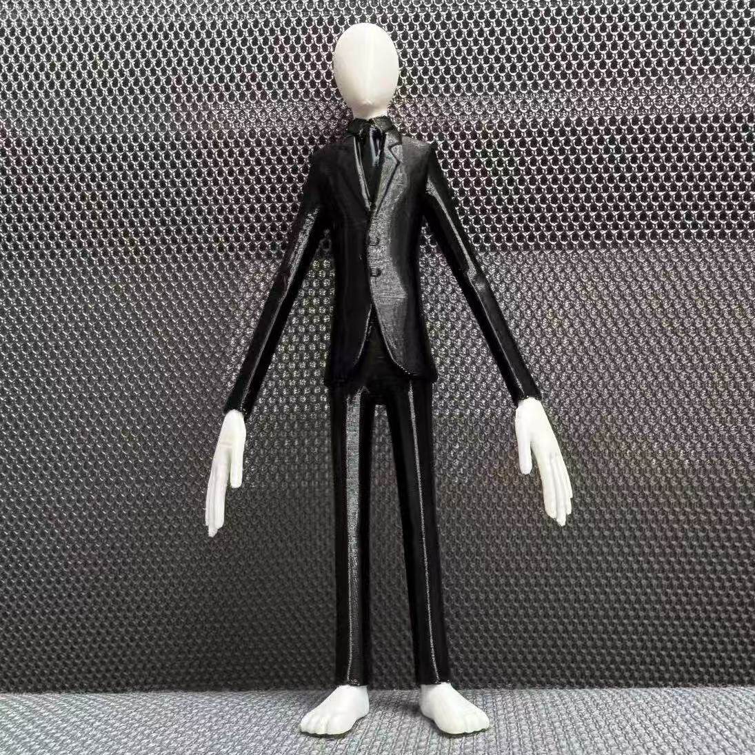 新品瘦长鬼手办模型影实体Slenderman都市传说怪物无脸男玩偶娃娃
