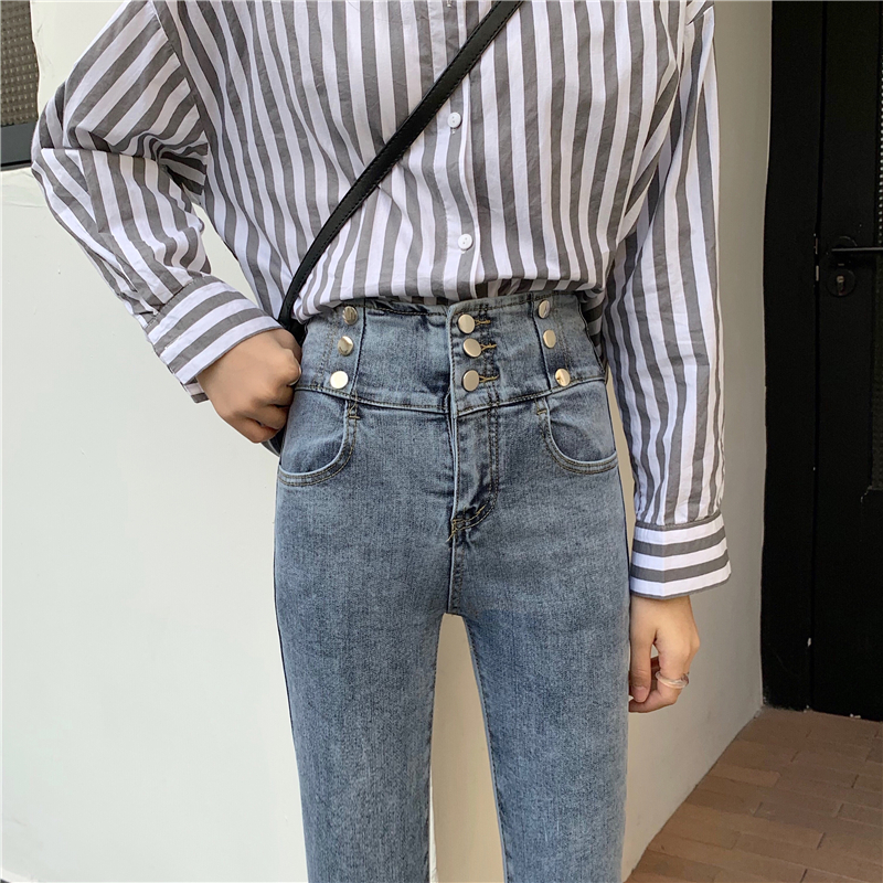 Real price high waisted Slim Skinny STRETCH LEG JEANS