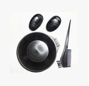 焗油碗染发刷梳子耳朵套烫发美发护理专业用工具一套三件