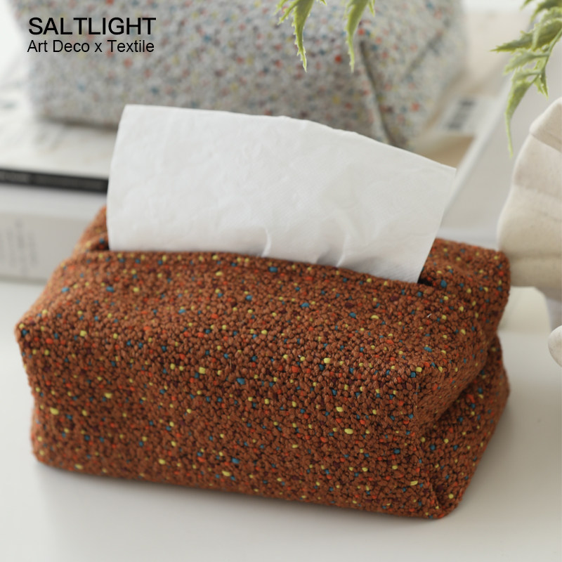 光与盐 杂花色织布艺纸巾盒简约北欧风纸巾收纳盒茶几摆件纸抽盒,家居饰品,装饰纸巾盒,淘宝优惠券,粉丝福利购,淘宝优惠卷