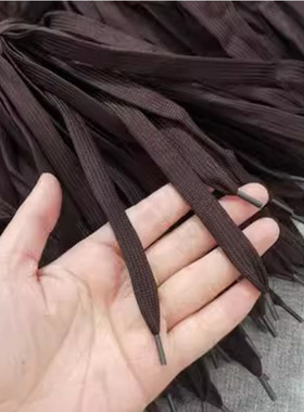 100条鞋带批发鞋厂洗鞋店用白色红色鞋带编甲绳账本绳黑色扁鞋带