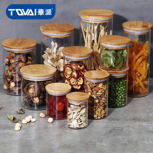 玻璃瓶密封罐带盖杂粮花茶厨房