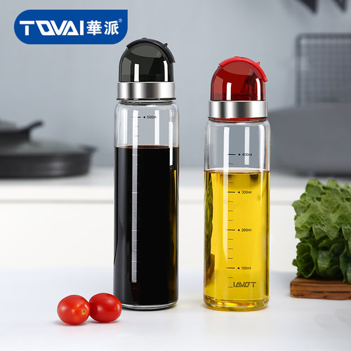 华派高硼硅玻璃油壶调味料防漏