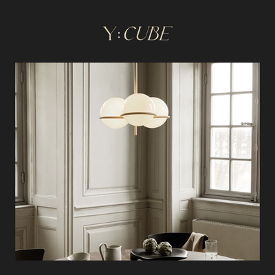 Y:CUBE丹麦进口Ferm Living Era Chandelier北欧现代三头餐厅吊灯