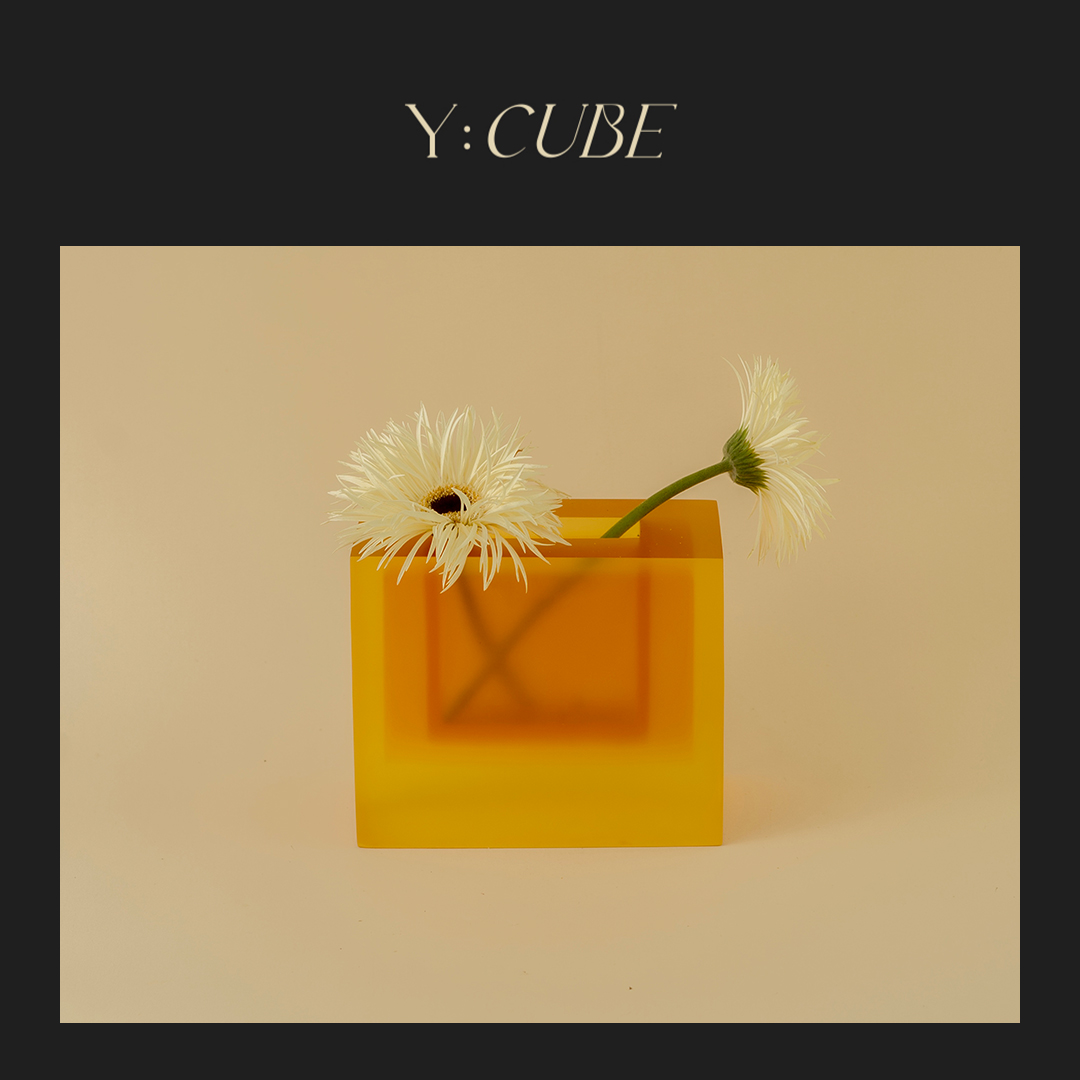 Y:CUBE | place (in) place in系列树脂透明置物花瓶小众设计品牌 家居饰品 花瓶 原图主图