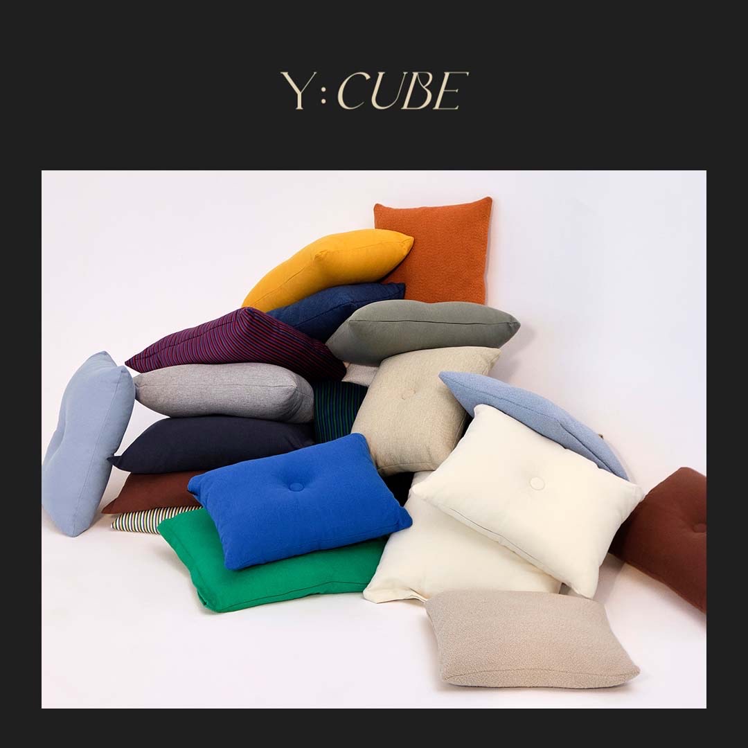现货Y:CUBE丹麦进口HAY Cushion彩色布艺面料沙发床上抱枕靠垫