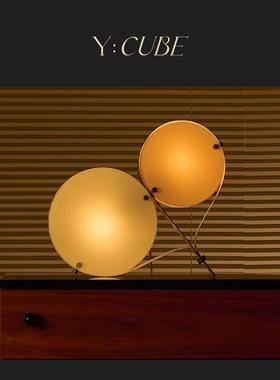 现货新品Y:CUBE丹麦进口Gubi Coppia金属工业极简卧室氛围台灯