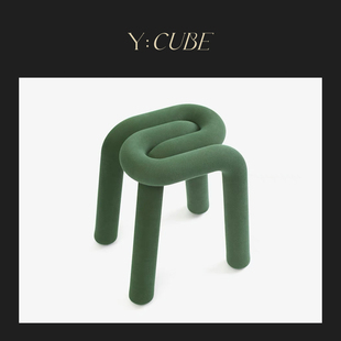 Y:CUBE法国Moustache Bold Stool粗体凳子卧室梳妆凳客厅换鞋凳