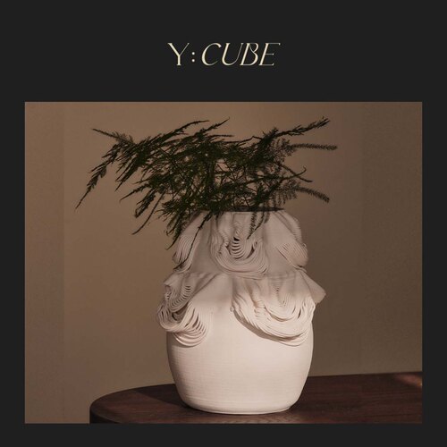 现货Y:CUBE丹麦进口fermLIVING Drisca客厅卧室石器礼物摆件花瓶