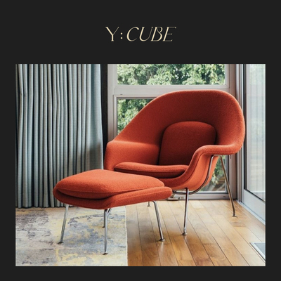 Y:CUBE意大利进口Knoll Womb™客厅卧室露台艺术风格沙发休闲椅
