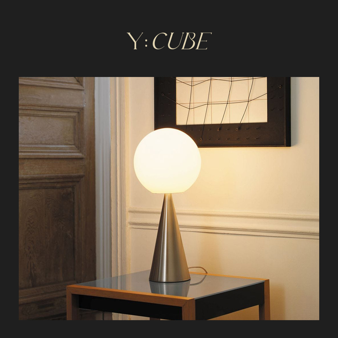 Y:CUBE意大利进口Fontana Arte Bilia卧室书房玻璃复古台灯床头灯