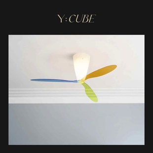 Blow卧室客厅餐厅高端风扇造型吸顶灯 CUBE意大利进口Luceplan