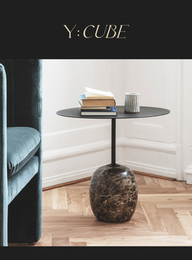 现货Y:CUBE丹麦&Tradition Lato LN8 LN9边几大理石底座咖啡桌