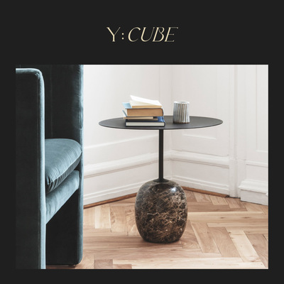 现货Y:CUBE丹麦&Tradition Lato LN8 LN9边几大理石底座咖啡桌