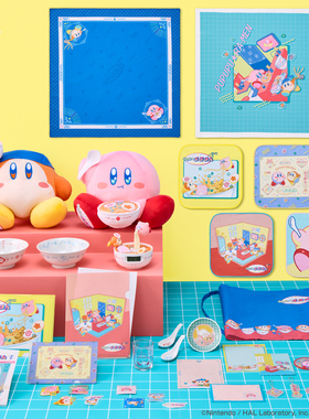 万代一番赏 星之卡比 噗噗噗拉面 正版玩偶闹钟餐具手办定金周边