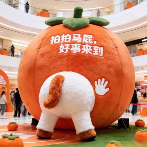 2026马年拍马屁美陈拍拍马屁福气高高拍拍码头鸿运当头景区装饰品