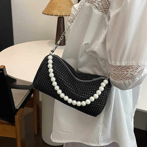 百搭新款小众纯色高级感单肩包