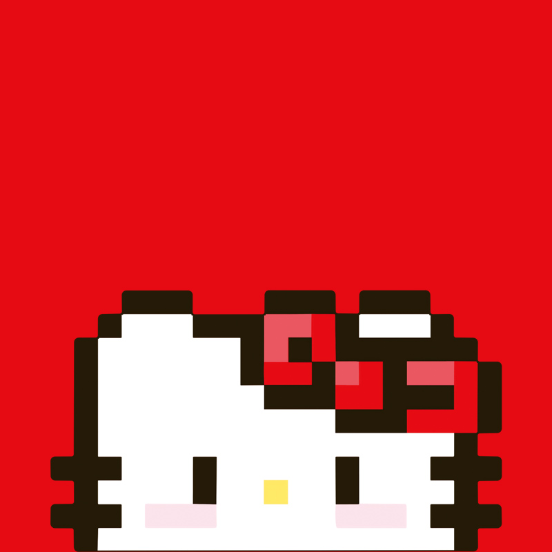 像素hellokitty车贴电动车汽车贴纸车尾个性创意搞笑雅迪九号网红
