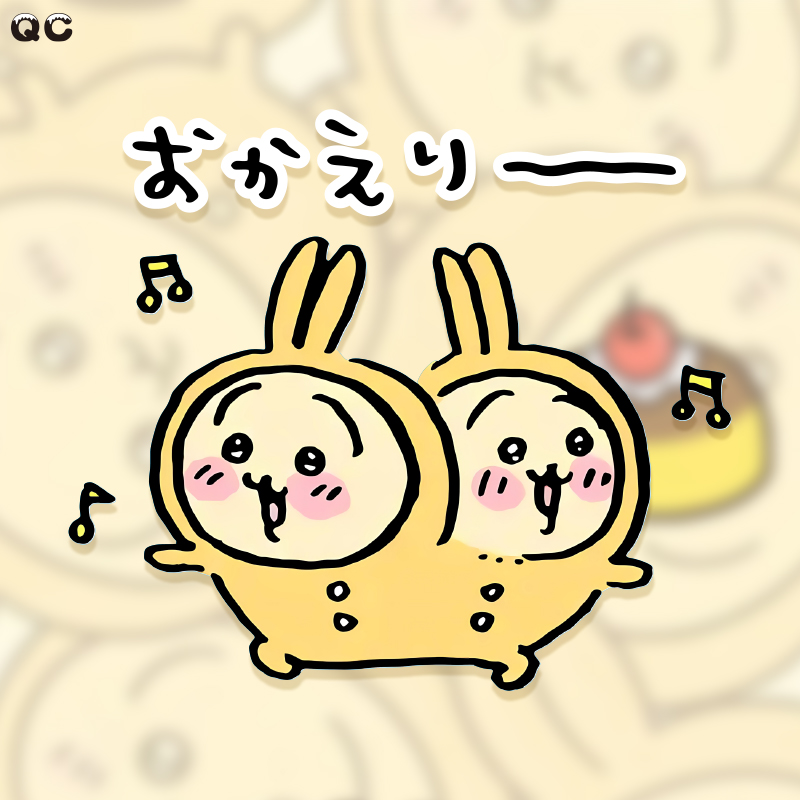 吉伊卡哇chiikawa乌萨奇可爱卡通贴纸电动车摩托划痕贴行李箱装饰