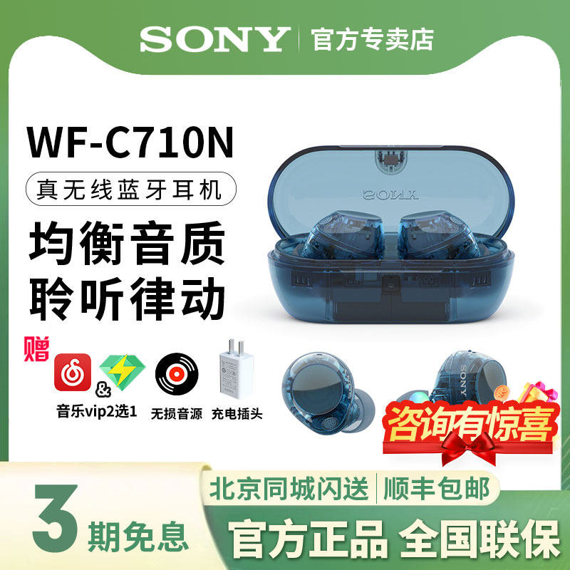 SONY/索尼 WF-C710N真无线降噪蓝牙耳机入耳式舒适佩戴