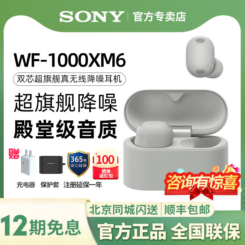 新品Sony/索尼WF-1000XM6真无线降噪蓝牙耳机入耳双芯旗舰降噪豆6