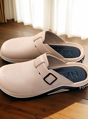 包头拖鞋男夏季外穿2025新款厚底增高休闲百搭凉拖鞋男士沙滩鞋