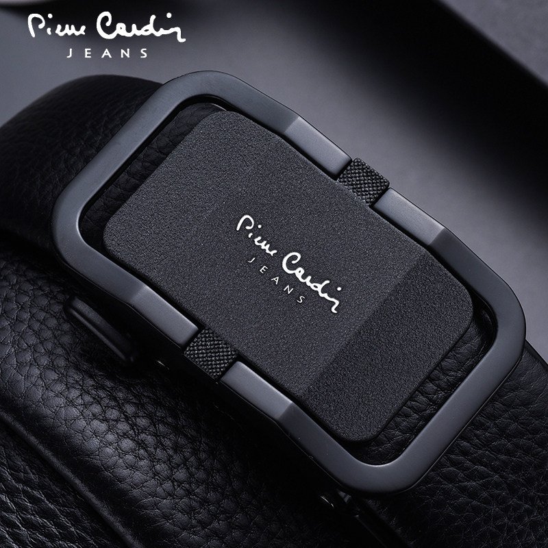 皮尔卡丹男士皮带真皮 2026新款自动扣男款裤腰带 奢饰品高档品牌