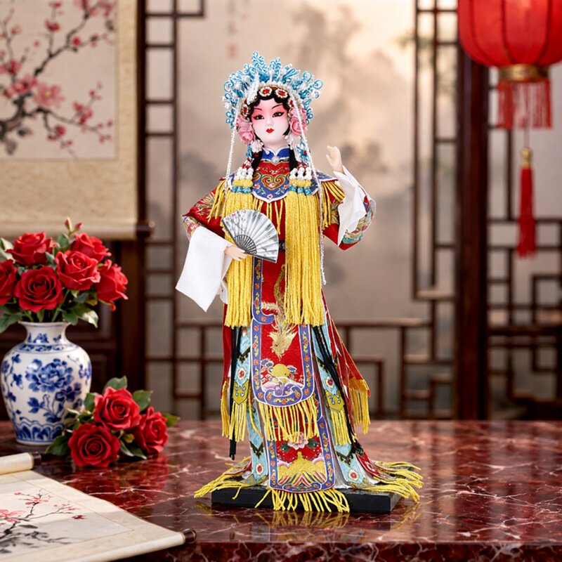 北京绢人京剧人物摆件国风戏曲手办中国特色礼物送外国人出国礼品
