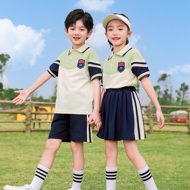 小学生校服英伦风套装班服夏装幼儿园园服夏季毕业照拍照表演服装