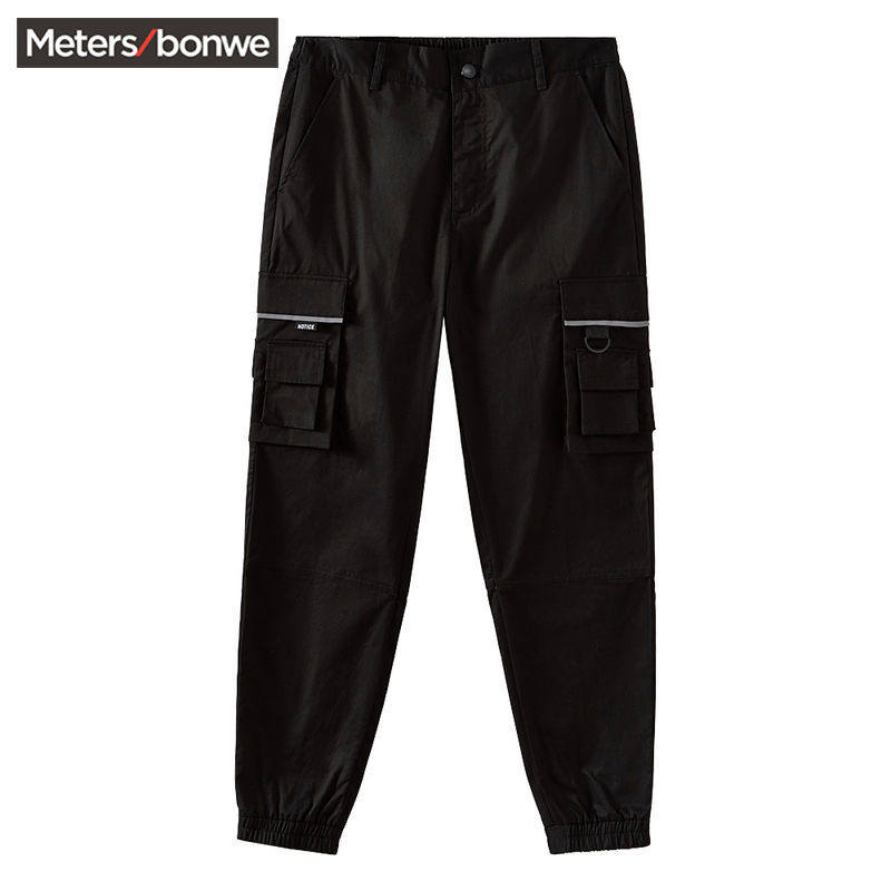 美特斯邦威休闲裤男夏装新款潮流纯棉多袋梭织工装裤754023