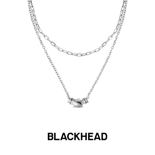 BLACKHEAD双层手套磁吸吊坠项链
