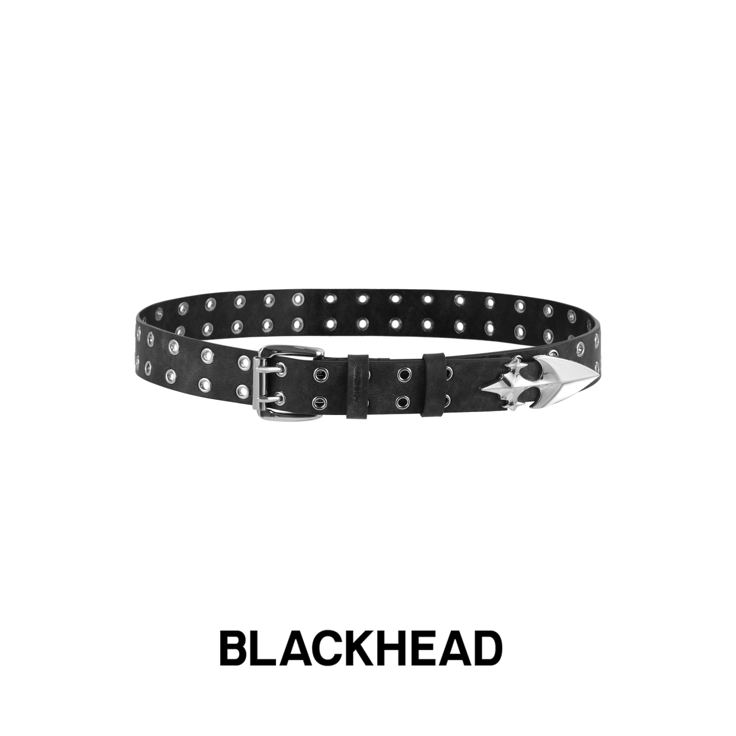 BLACKHEAD/黑头出逃舞会系列双排气眼朋克腰带个性夸张原创设计