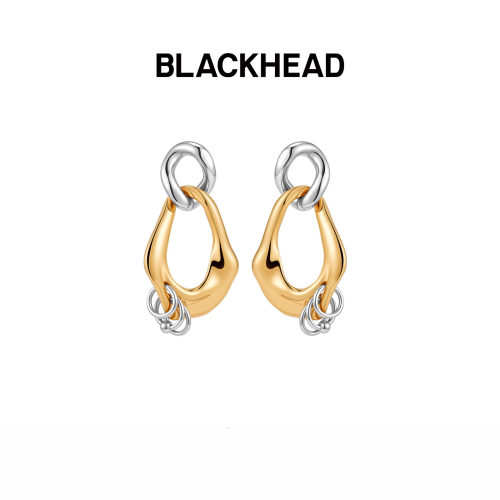 BLACKHEAD穿刺环链条耳环