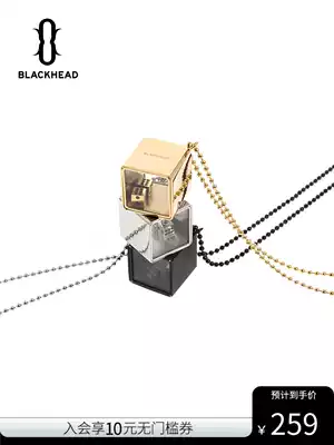 BLACKHEAD Tanabata designer tide brand creative metal box dice pendant titanium steel necklace personality tide