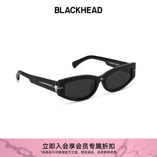 【檀健次同款】BLACKHEAD/黑头猫眼芒星装饰墨镜防紫外线七夕礼物