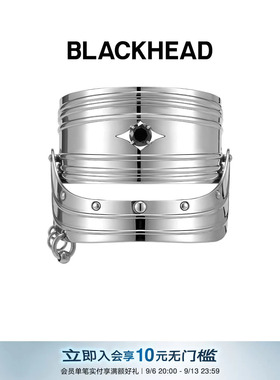 【吉克隽逸同款】BLACKHEAD/黑头新月骑士系列骑士盔甲双层手镯
