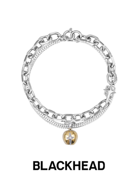 【张杰同款】BLACKHEAD/黑头星星吊坠手链情侣款男士双层